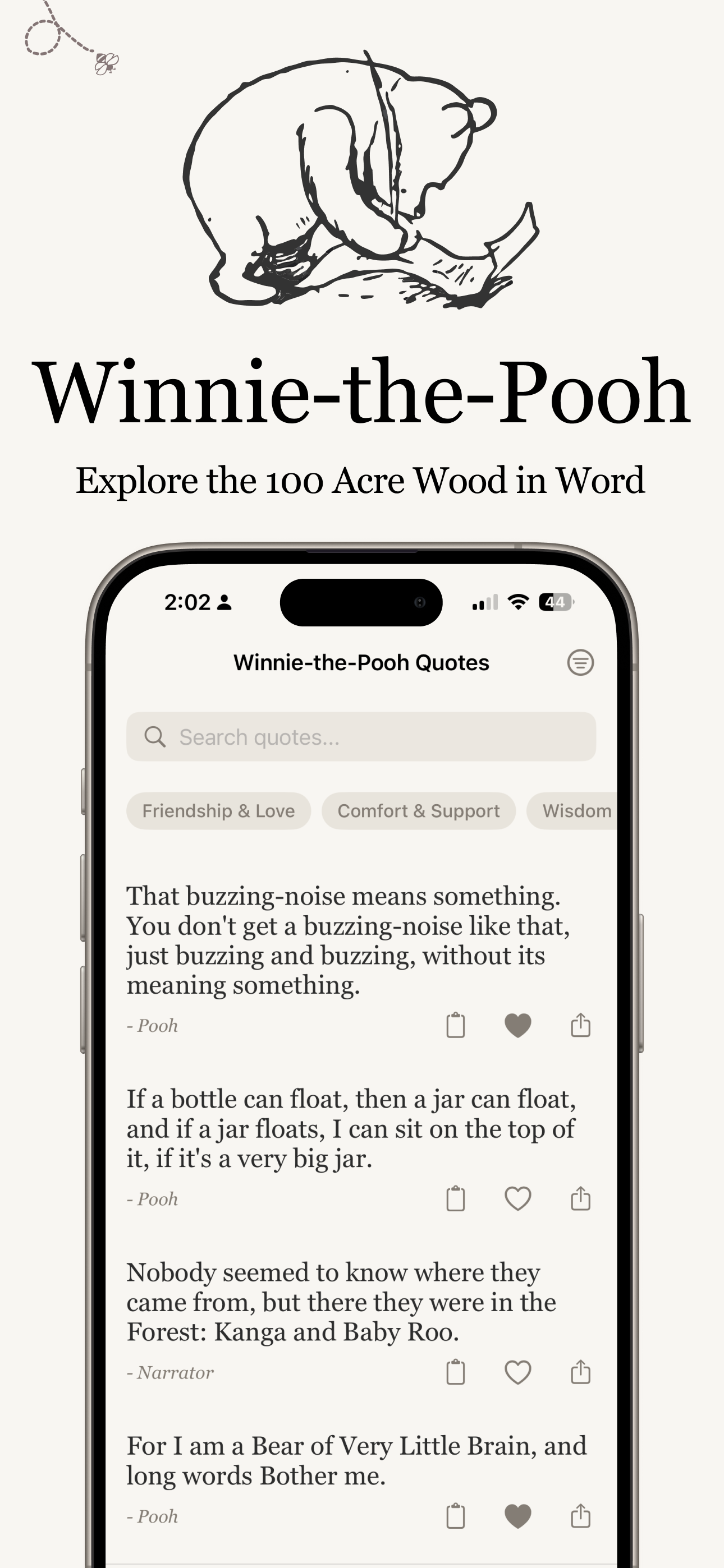 Pooh Quotes & Calm screenshot 1